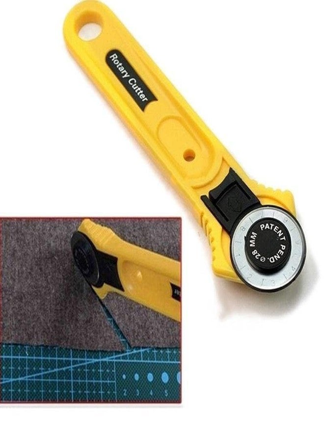 Artnery Rotary Cutter Easy Fabric Cutting Scrapbooking Comfortable Handle for Right and Left Handed Cutting Tool Quilting Crafting Sewing (28mm) - Image 3